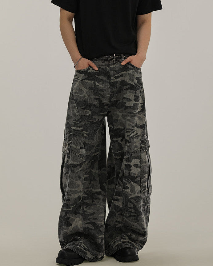 Camo Cotton Utility Trousers