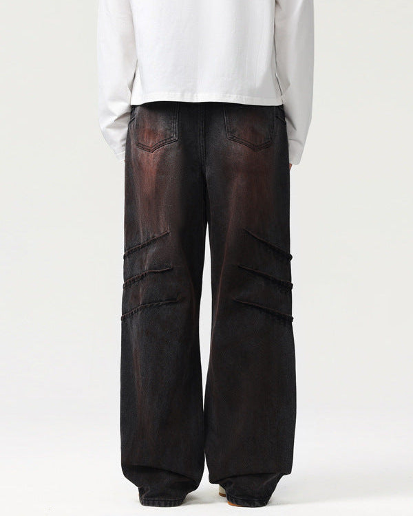 The Wornline Scratch Straight Jeans