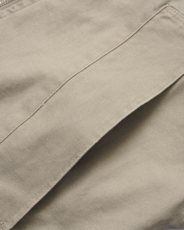 The Lancaster Canvas Washed Vintage Stand-Collar Jacket