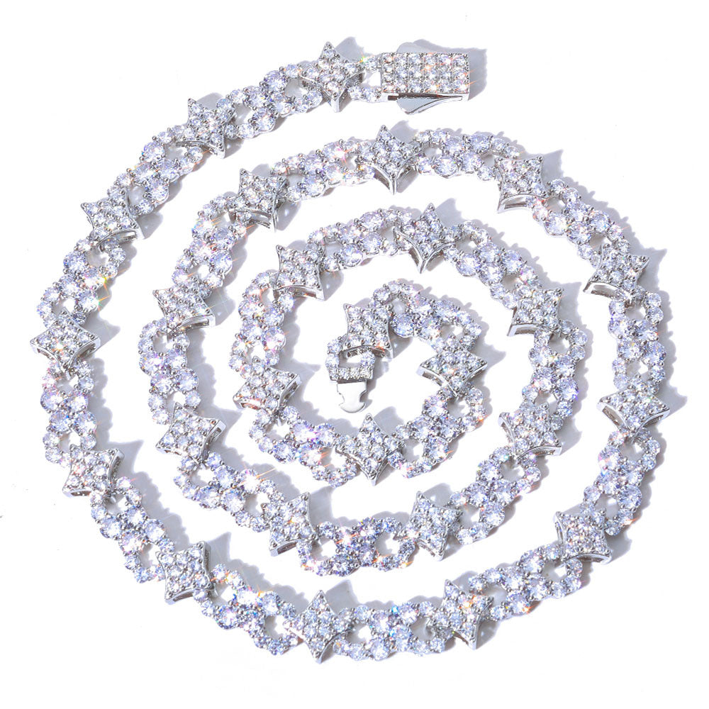 Imperial Pavé Star Link Necklace