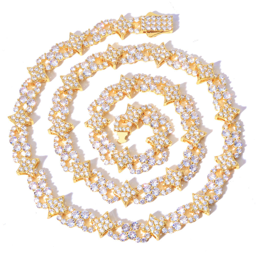 Imperial Pavé Star Link Necklace