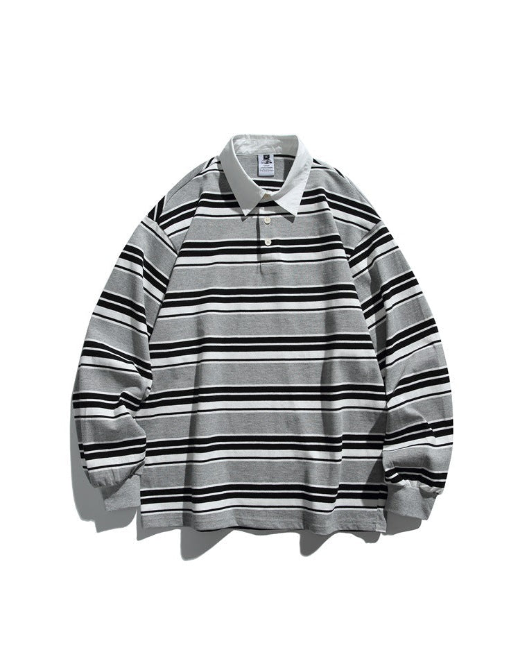 The Shorebound Stripe Polo Sweatshirt