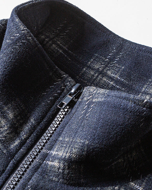 The Harborstone Loose Plaid Woolen Jacket