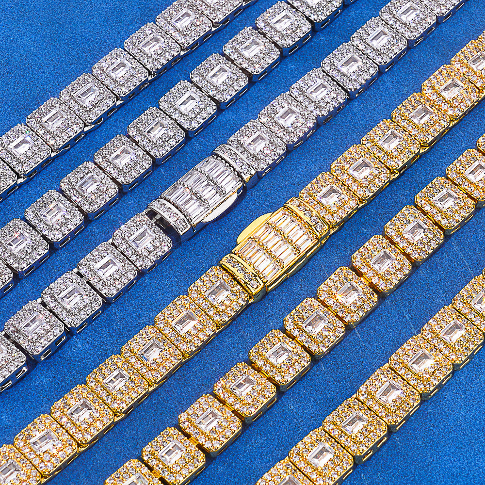 Imperial Baguette Tennis Chain Necklace