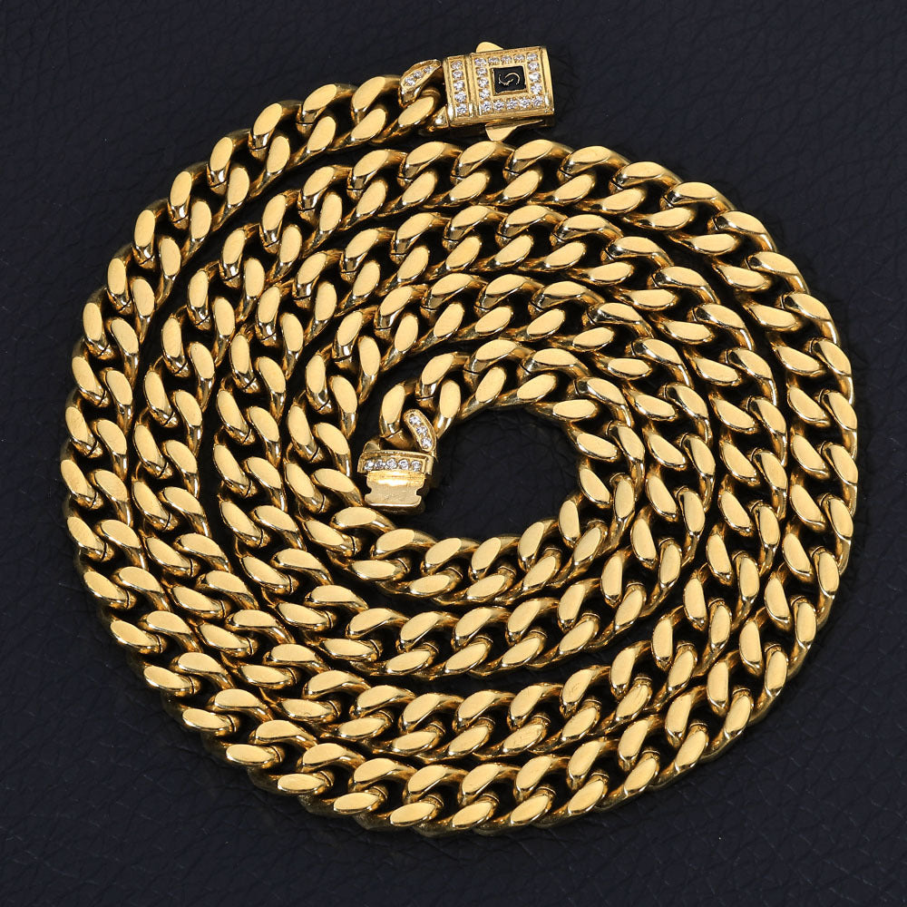 Icon Pavé Cuban Chain Necklace