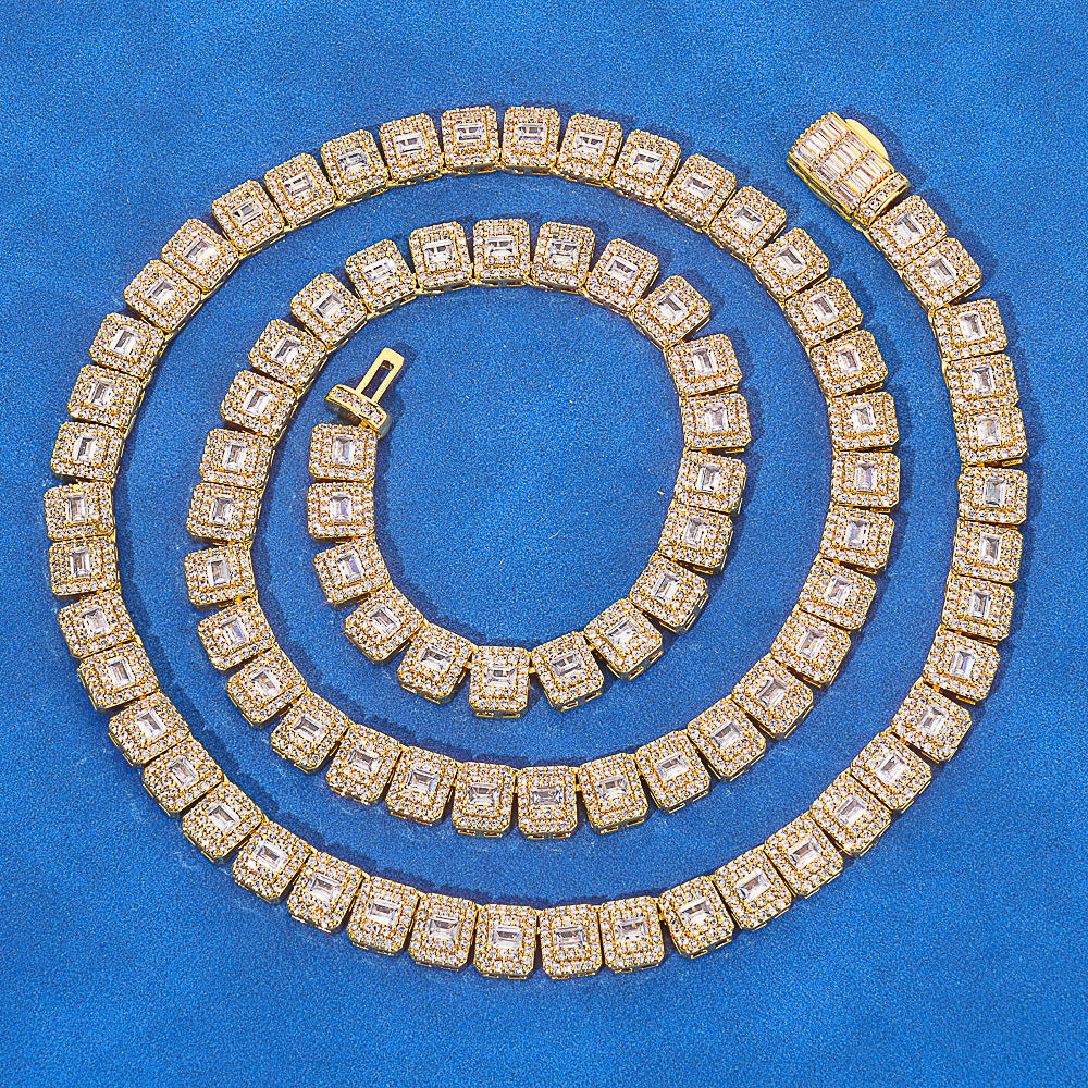 Imperial Baguette Tennis Chain Necklace