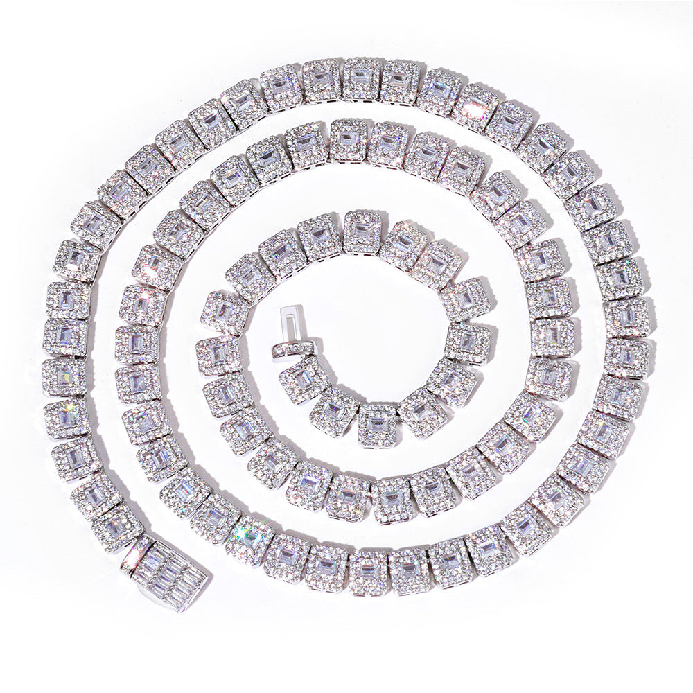 Imperial Baguette Tennis Chain Necklace