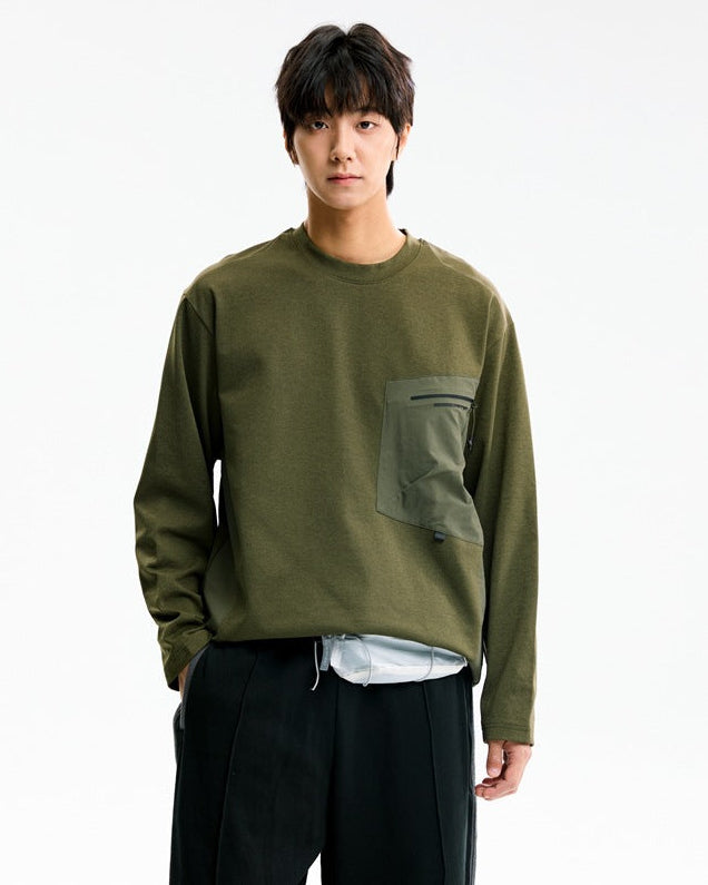 The Rockford Pocket Horizon Crew Pullover Sweatshirt