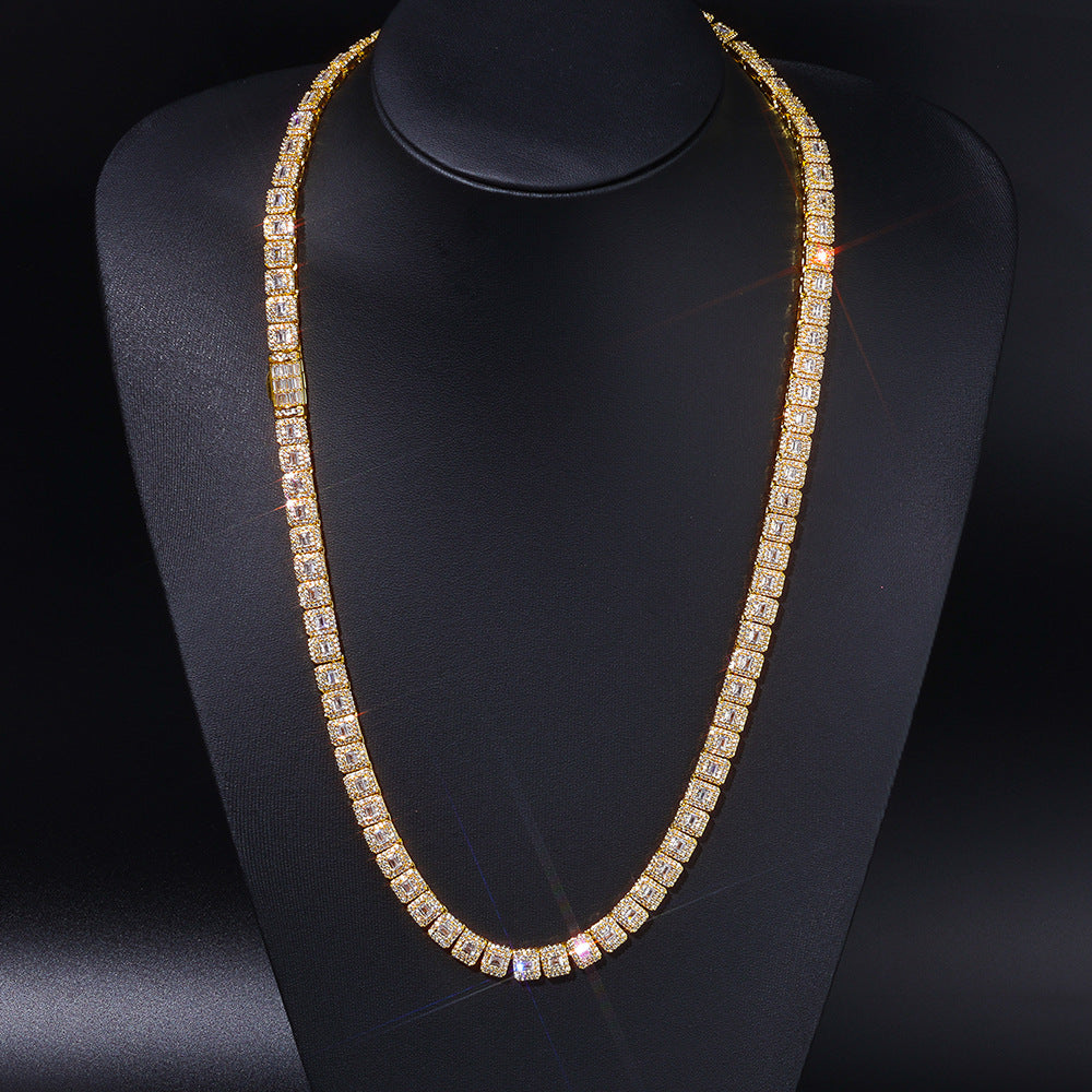 Imperial Baguette Tennis Chain Necklace