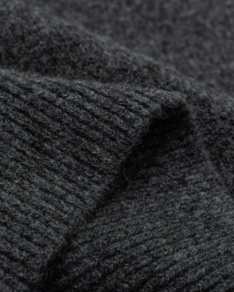 The Cerulean Knitted Cardigan Stand Collar Jacket