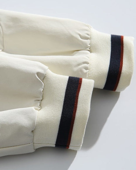 The Harborpoint Campus Style Side Stripe Stand Up Collar Jacket