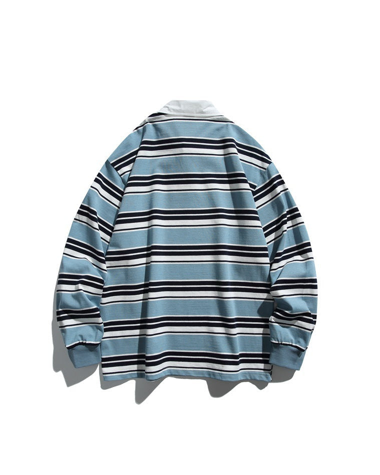 The Shorebound Stripe Polo Sweatshirt