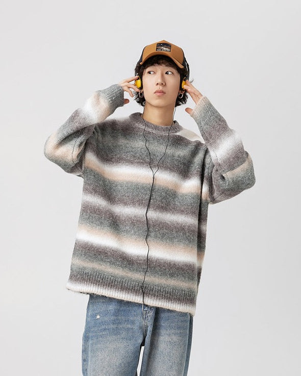 The Archival Striped Draped Sweater