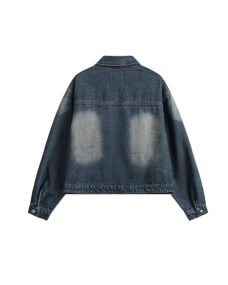 The Silverroute Cleanfit Retro Washed Denim Jacket