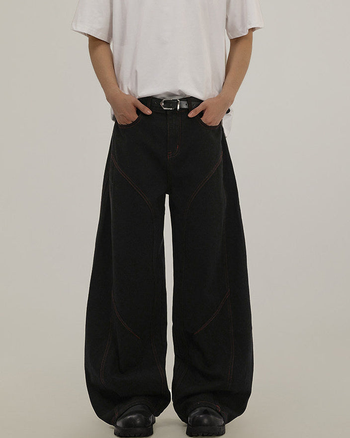 Tailored Wide-Leg Jeans