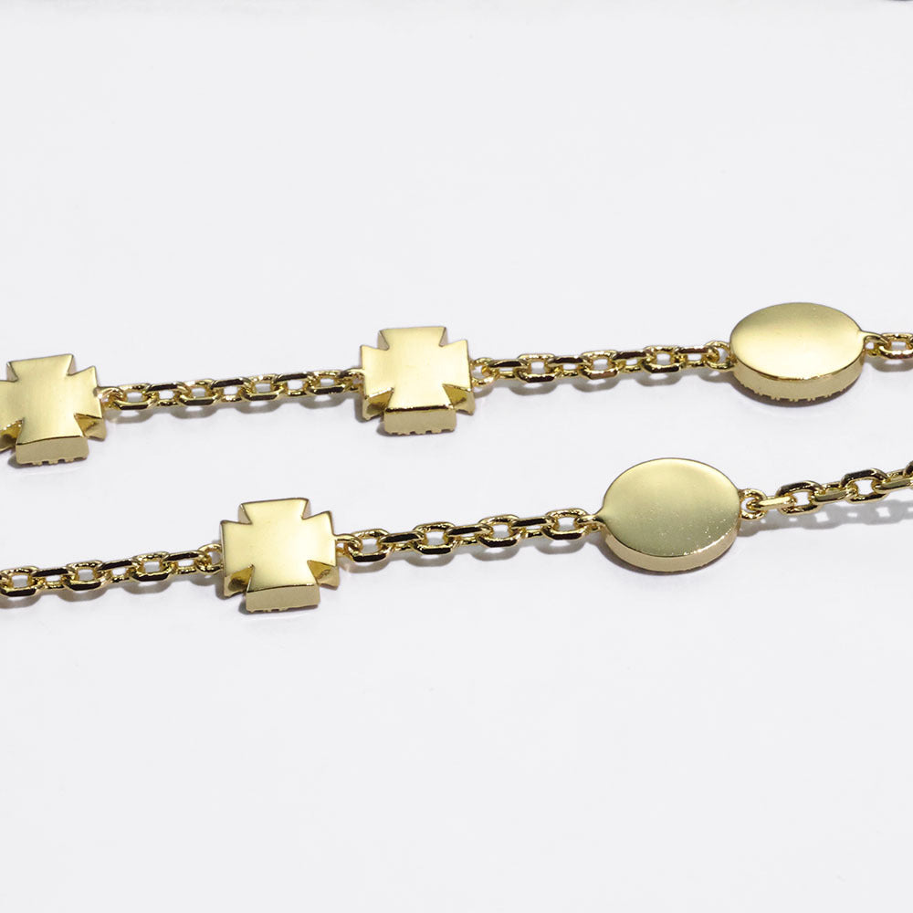 Imperial Opal Clover Link Necklace