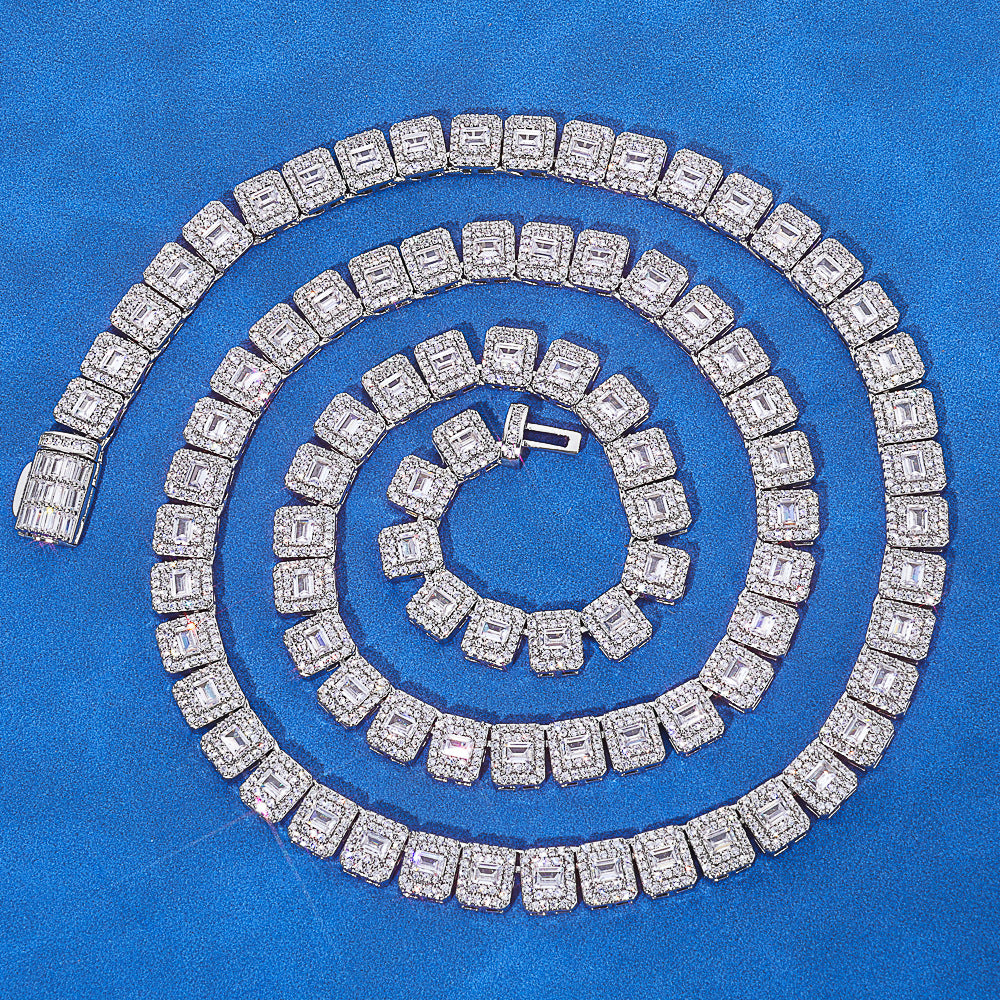 Imperial Baguette Tennis Chain Necklace