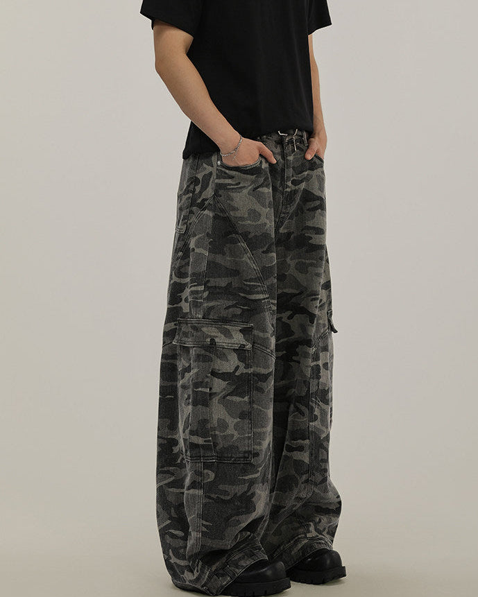 Camo Cotton Utility Trousers