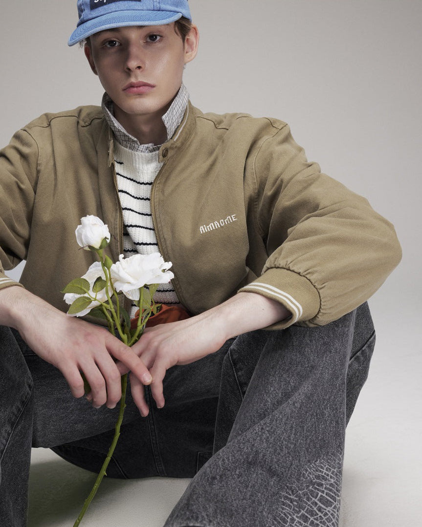 The Skyline Preppy Style Stand Collar Jacket