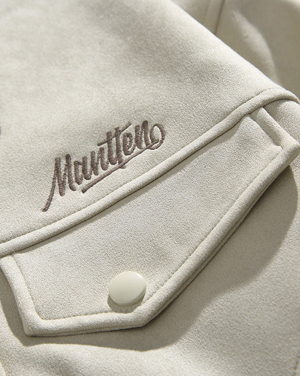 The Brookland Patchwork Lapel Suede Jacket