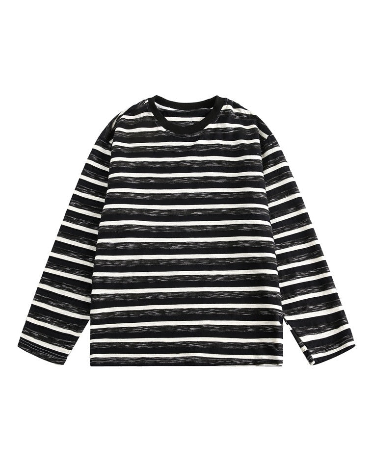 The Driftcrest Striped Top Round Neck Pullover Sweater