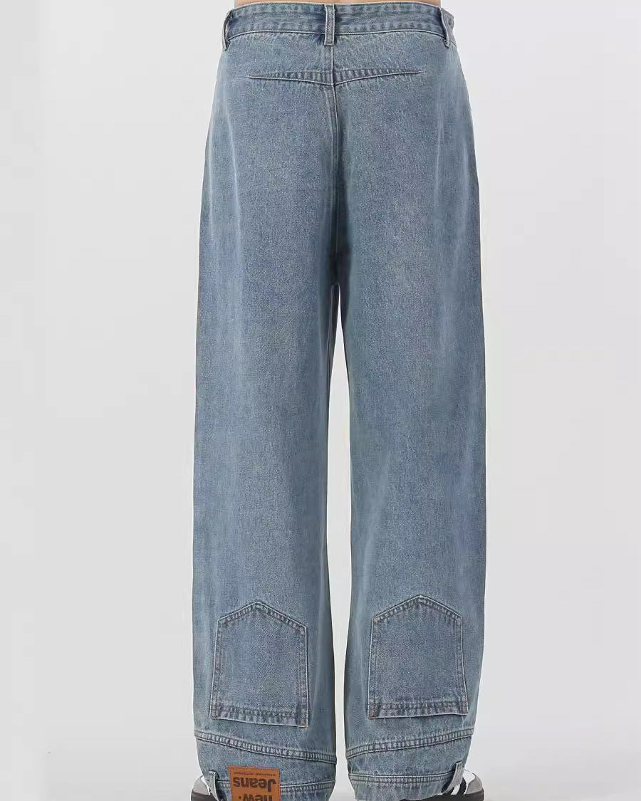 Reverse Edge Wide-Leg Jeans