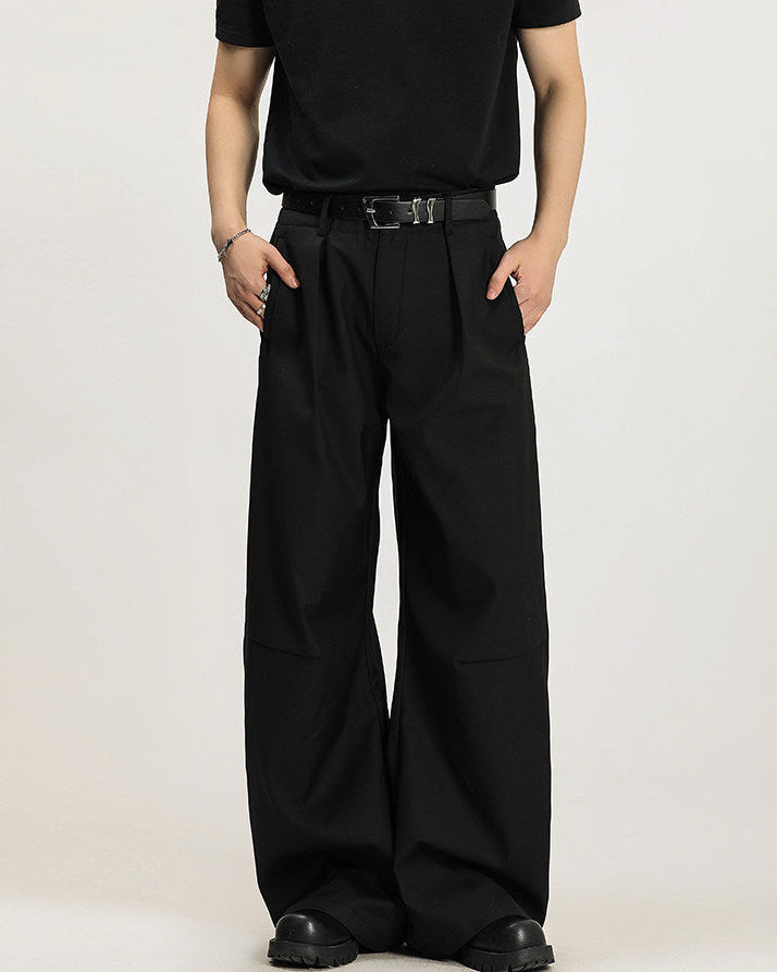 Slim Pleat-Front Trousers