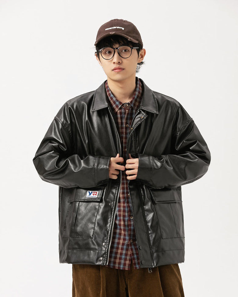 The Copperrail Contour PU Leather Jacket