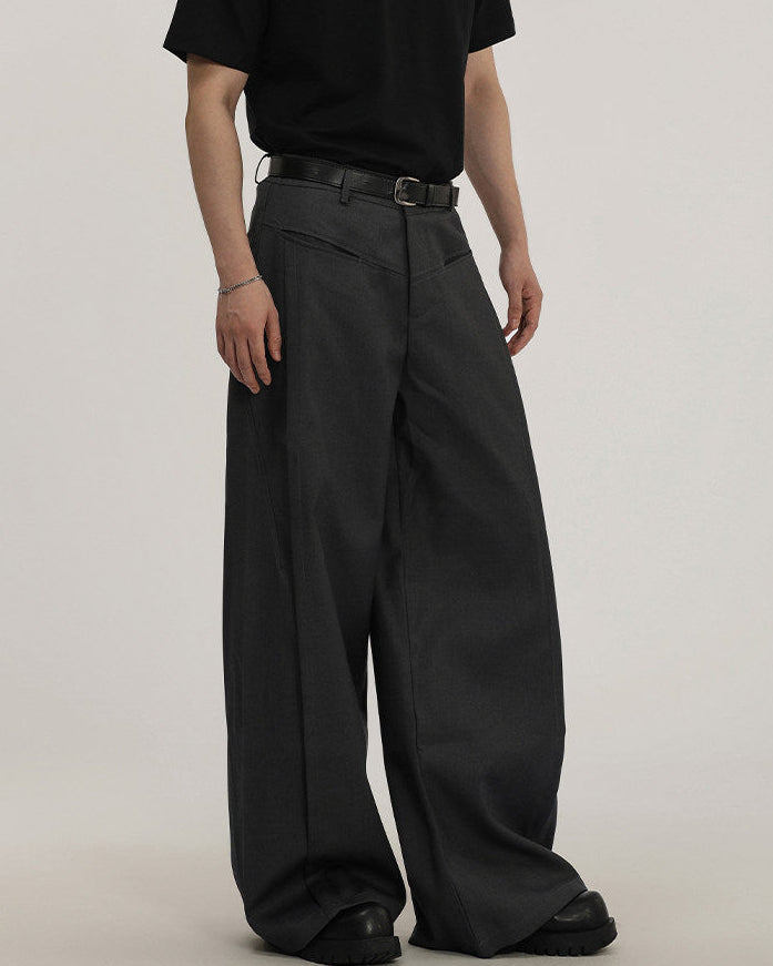 Relaxed Fit Wide-Leg Pants