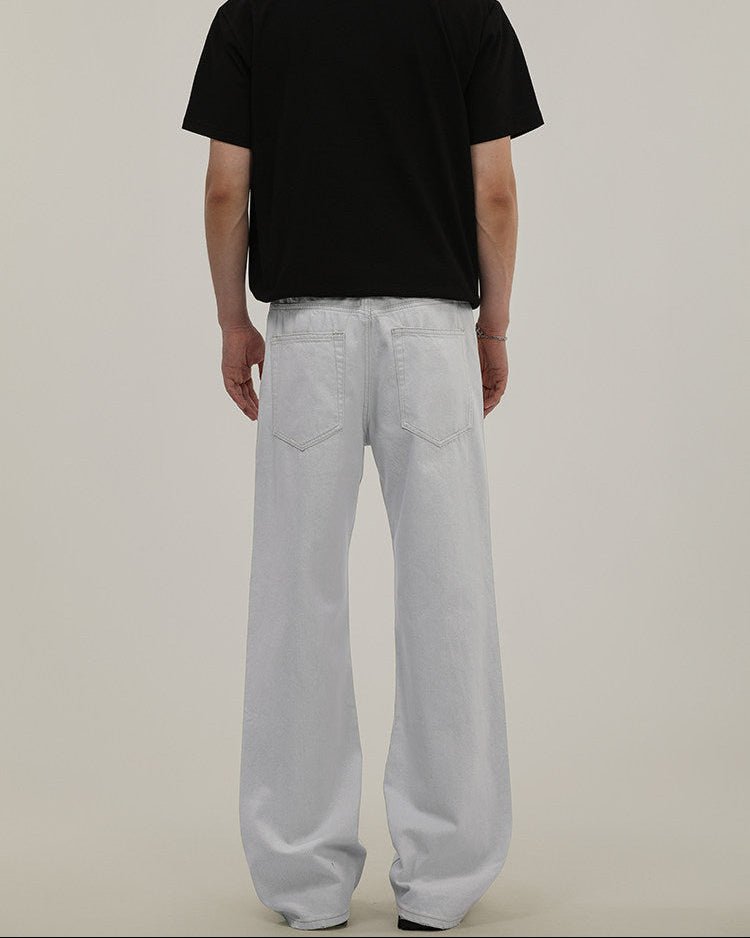 Light Wash Wide Leg Denim Jeans