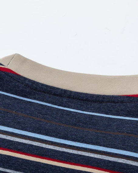 The Palmer Fake Two Stripe Long Sleeve Shirt