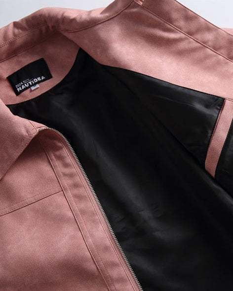 The Rainford PU Loose Cargo Jacket