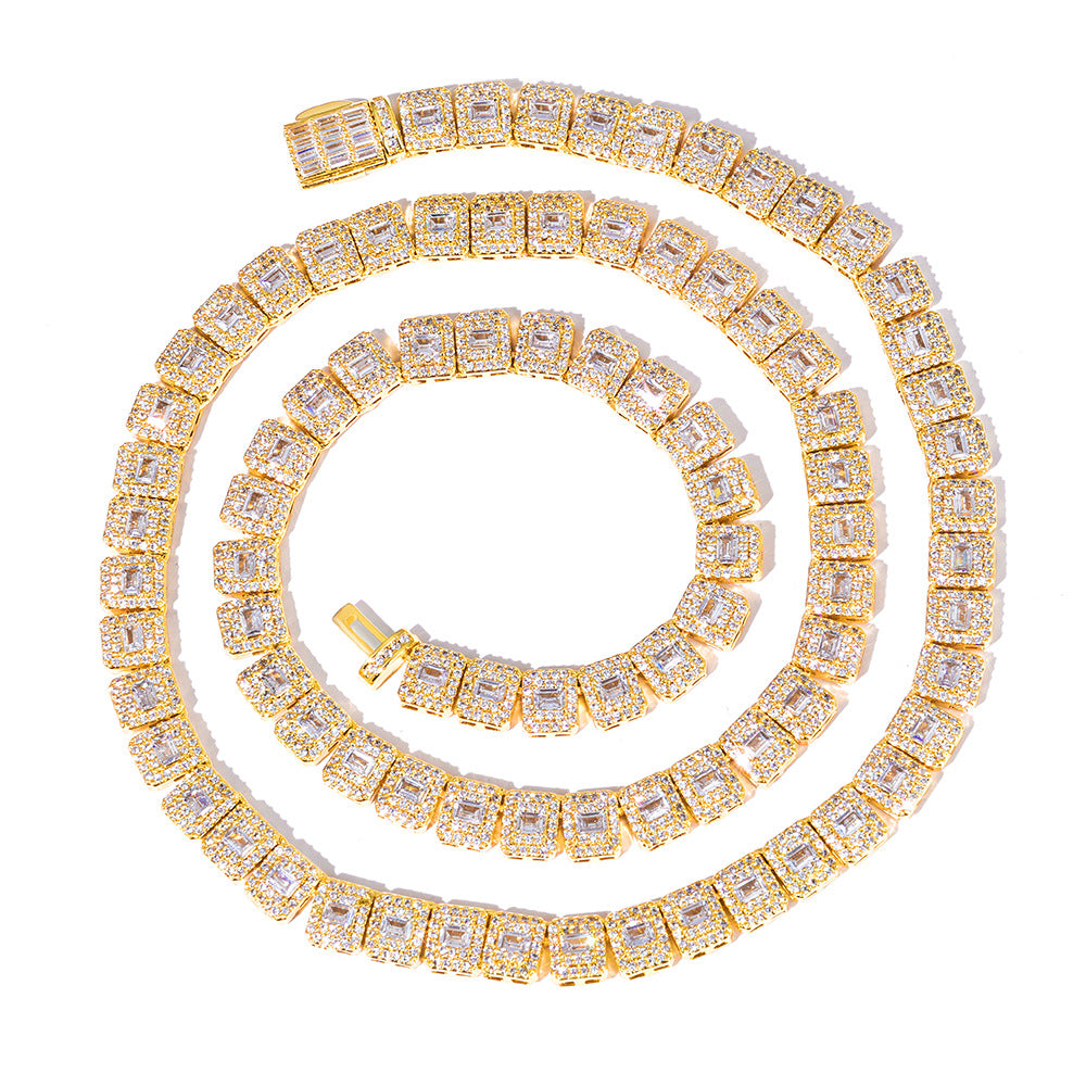 Imperial Baguette Tennis Chain Necklace