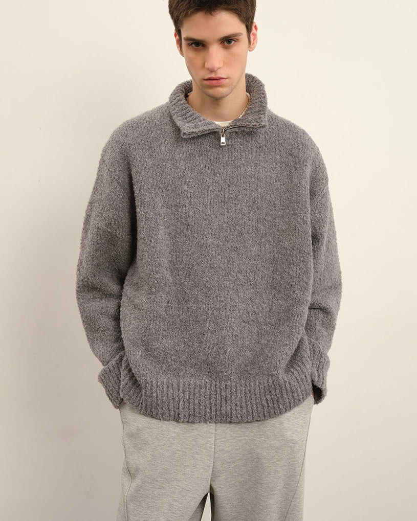 The Summit Textured Collar Sweater