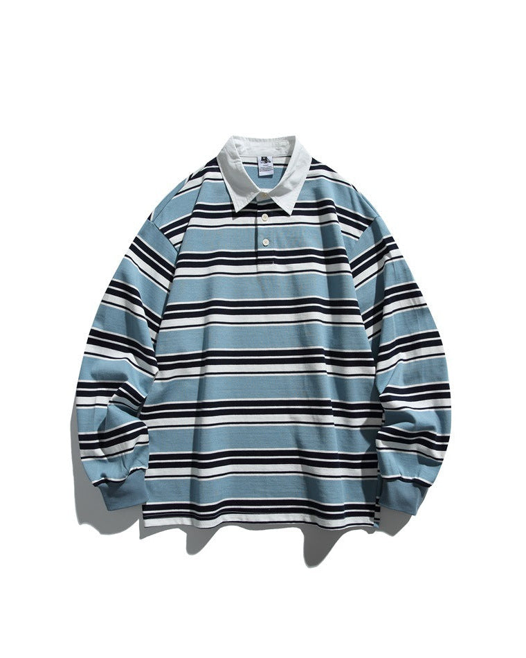 The Shorebound Stripe Polo Sweatshirt
