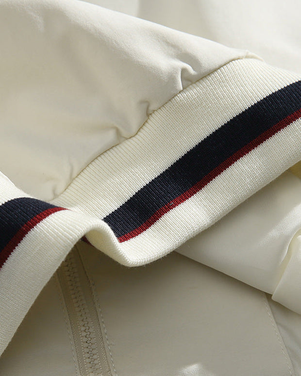 The Harborpoint Campus Style Side Stripe Stand Up Collar Jacket