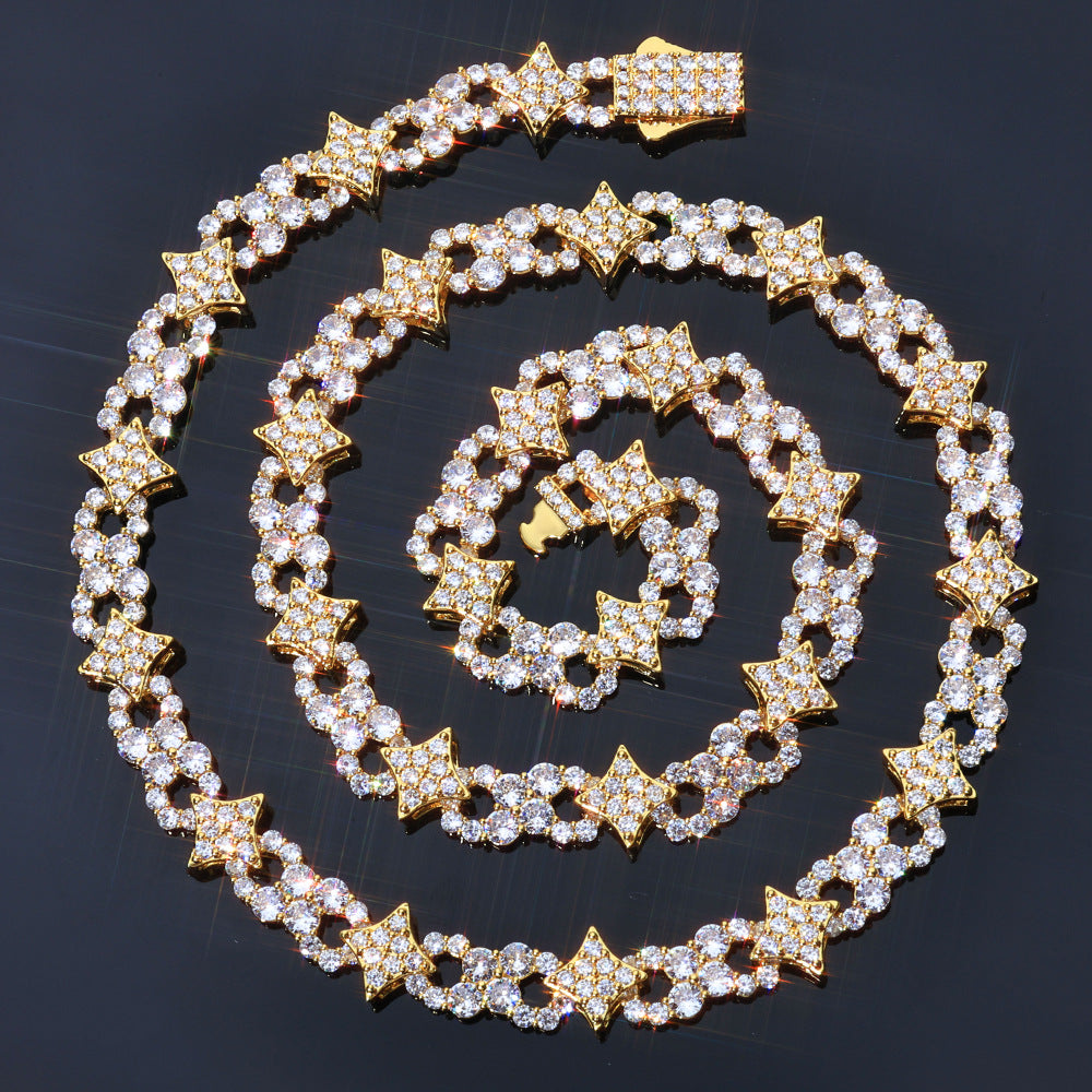 Imperial Pavé Star Link Necklace