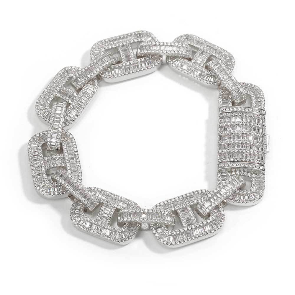 Baguette Iced Link Bracelet