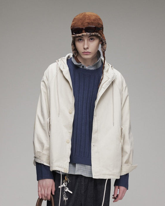 The Emberstone Versatile Loose Hooded Jacket