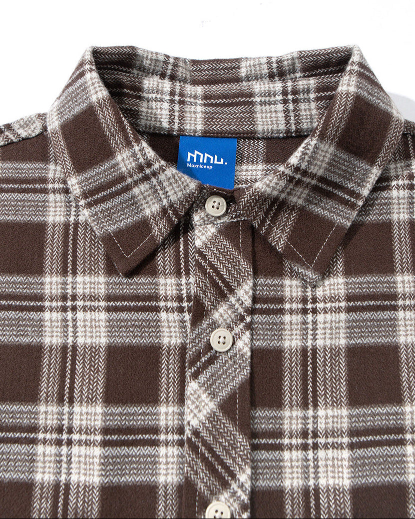The Baywood Long Sleeve Loose Plaid Shirt