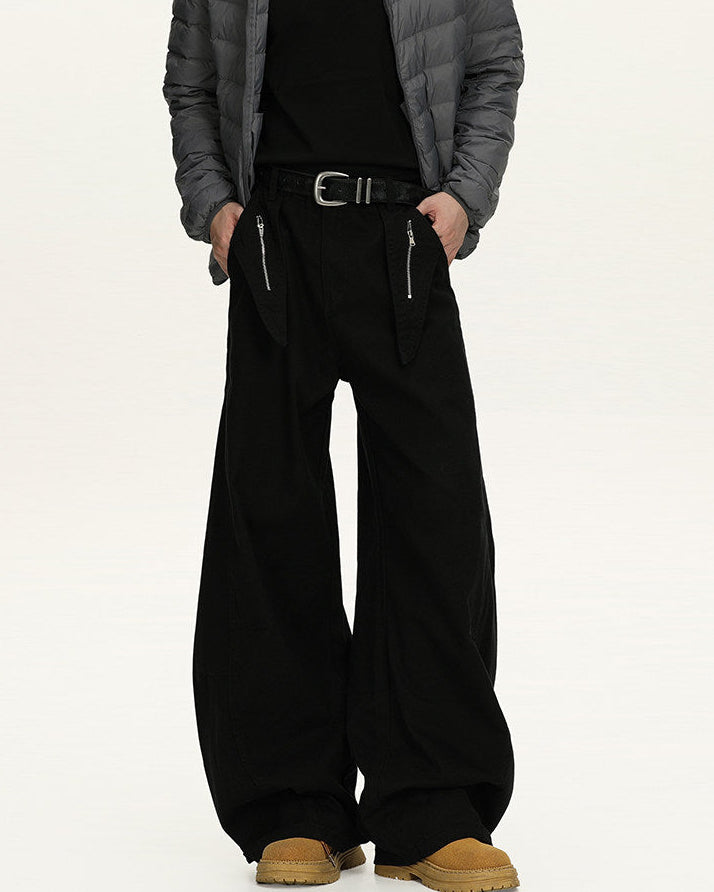 Utility Fit Zip Jeans