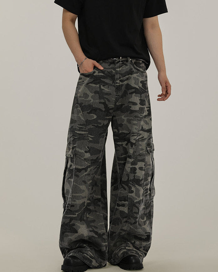 Camo Cotton Utility Trousers