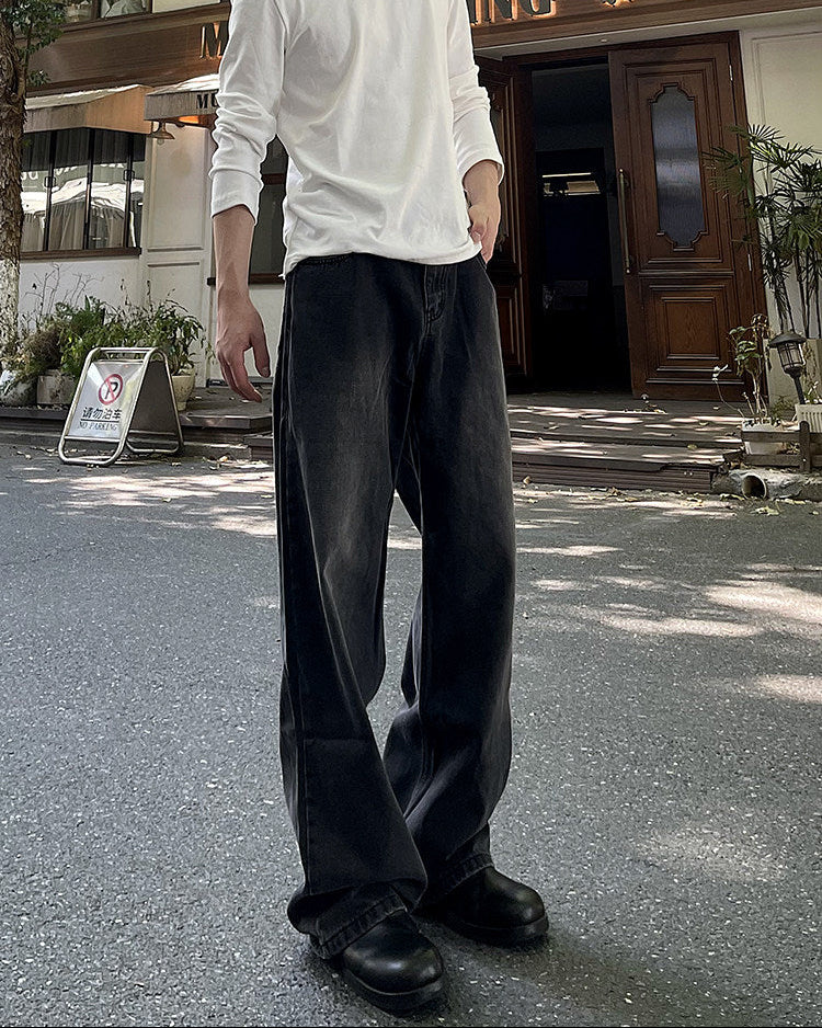 Essential Wide-Leg Denim Jeans