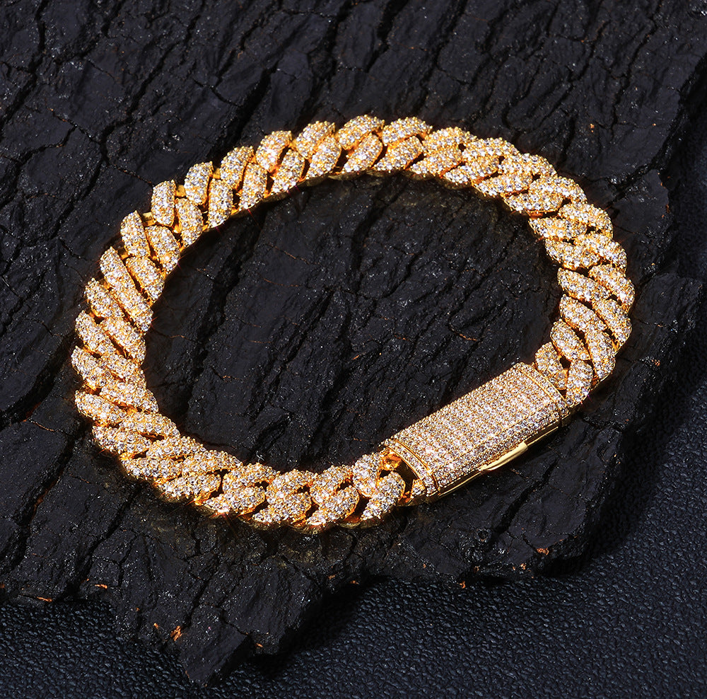 Fully Iced Cuban Chain Bracelet