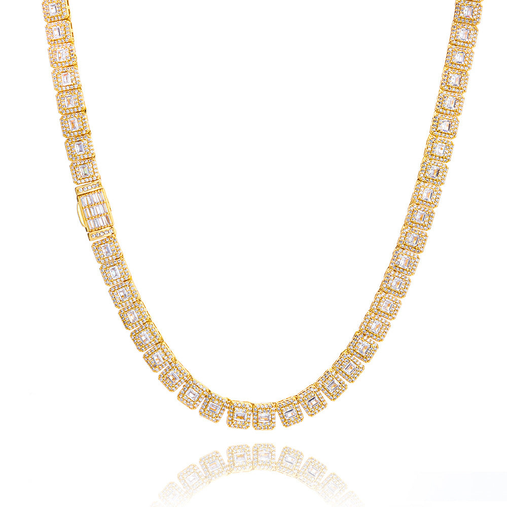 Imperial Baguette Tennis Chain Necklace