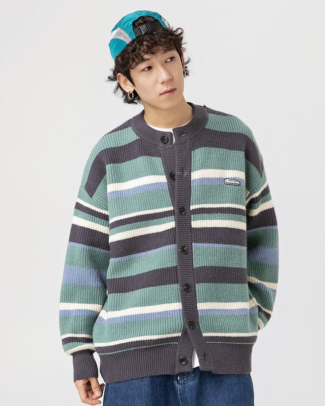 The Bridlewood  Preppy Striped Cardigan