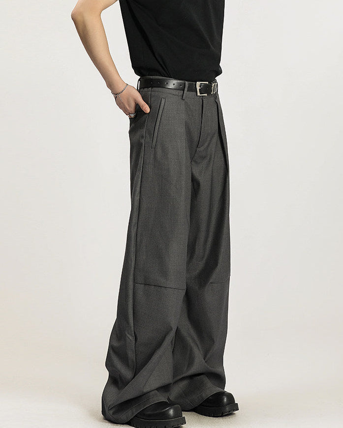 Slim Pleat-Front Trousers