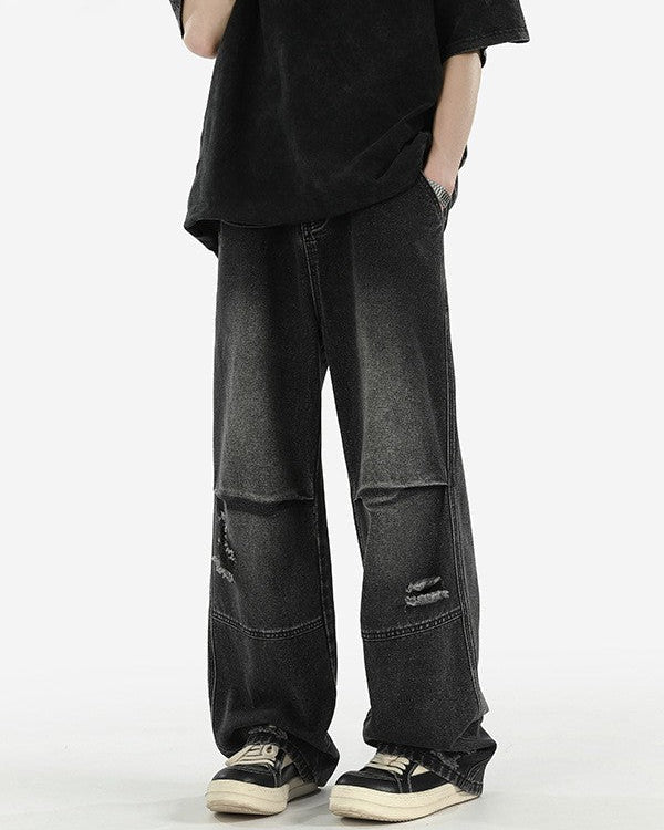 The Riverton Pleated Loose Jeans