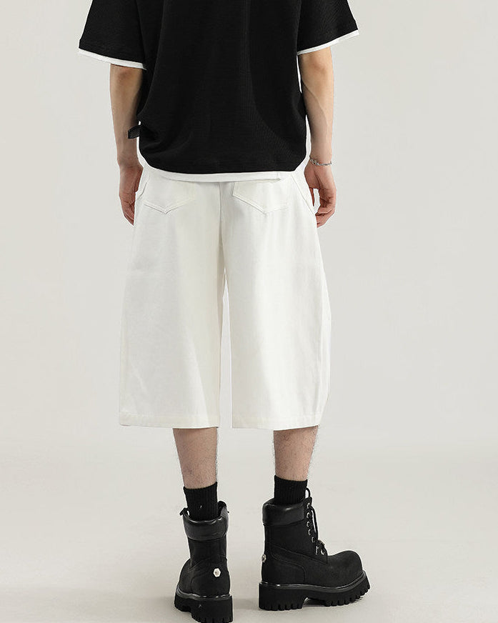 Clean Cut Cotton Cropped Pants