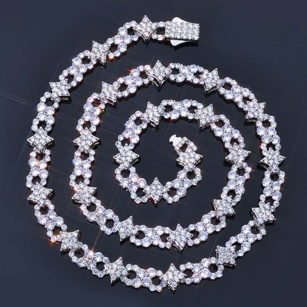 Imperial Pavé Star Link Necklace